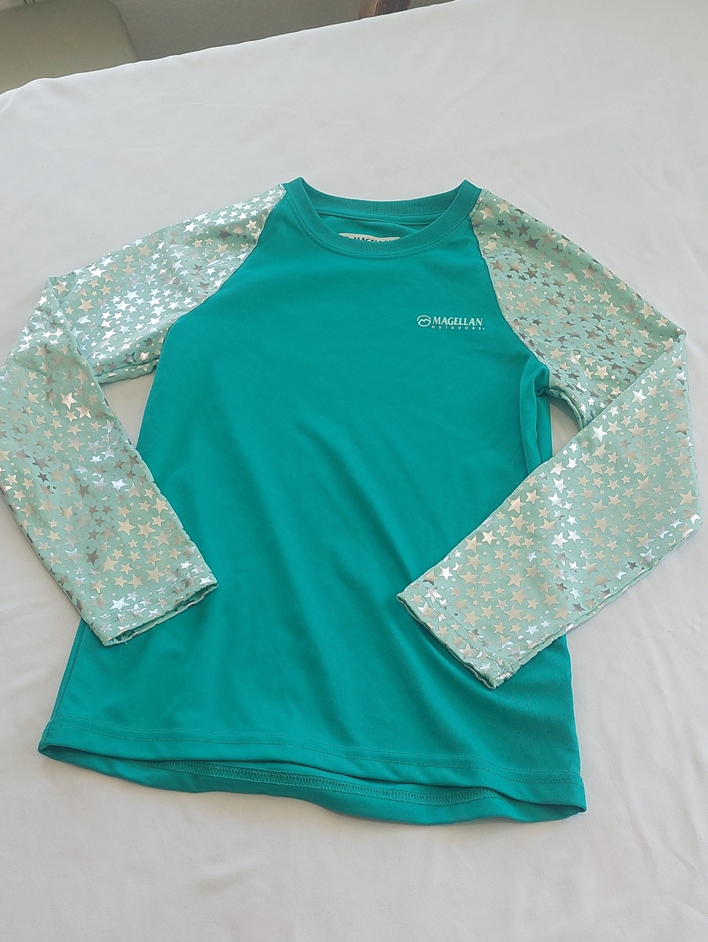 Magellan Outdoors Teal Fishing Shirt with Logo Label.Size XS